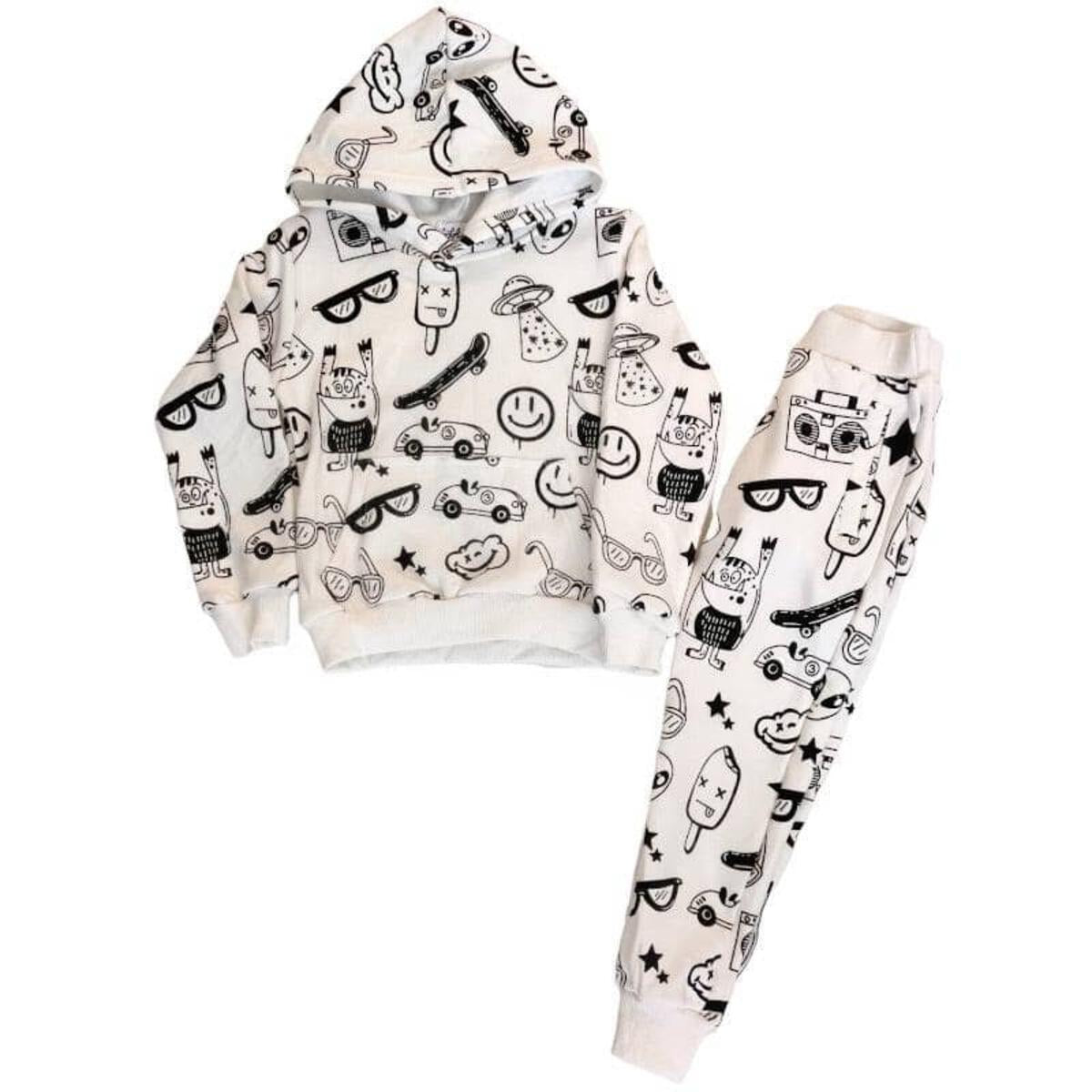 Lola + The Boys Graffiti Ice Cream Hoodie Set