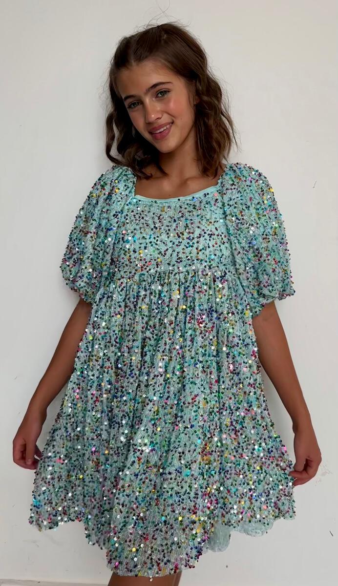 Birthday Cake Sequin Dress