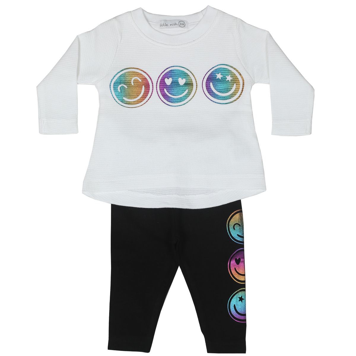 Multi Smile Thermal Top and Legging Set