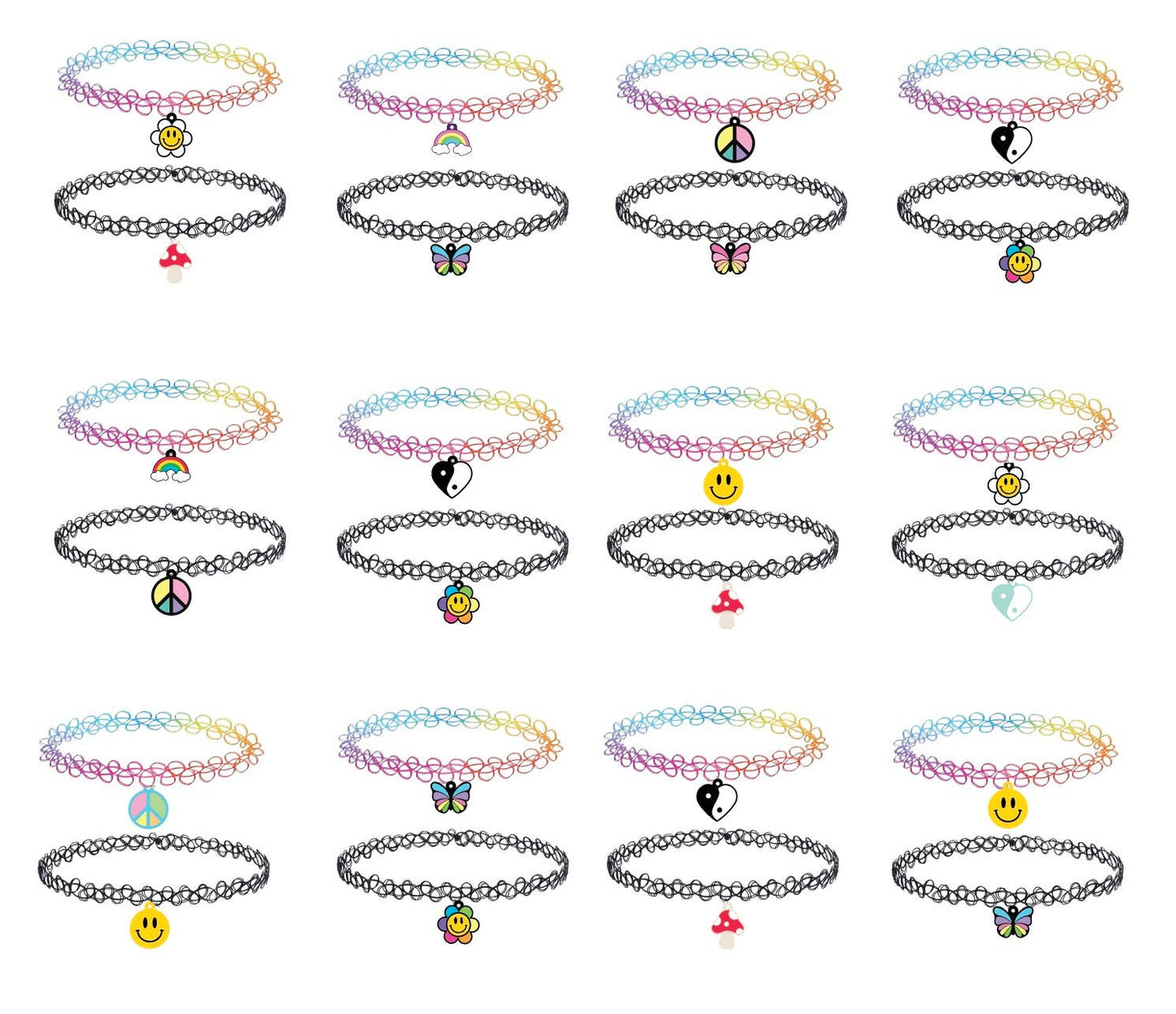 Charms Choker Set