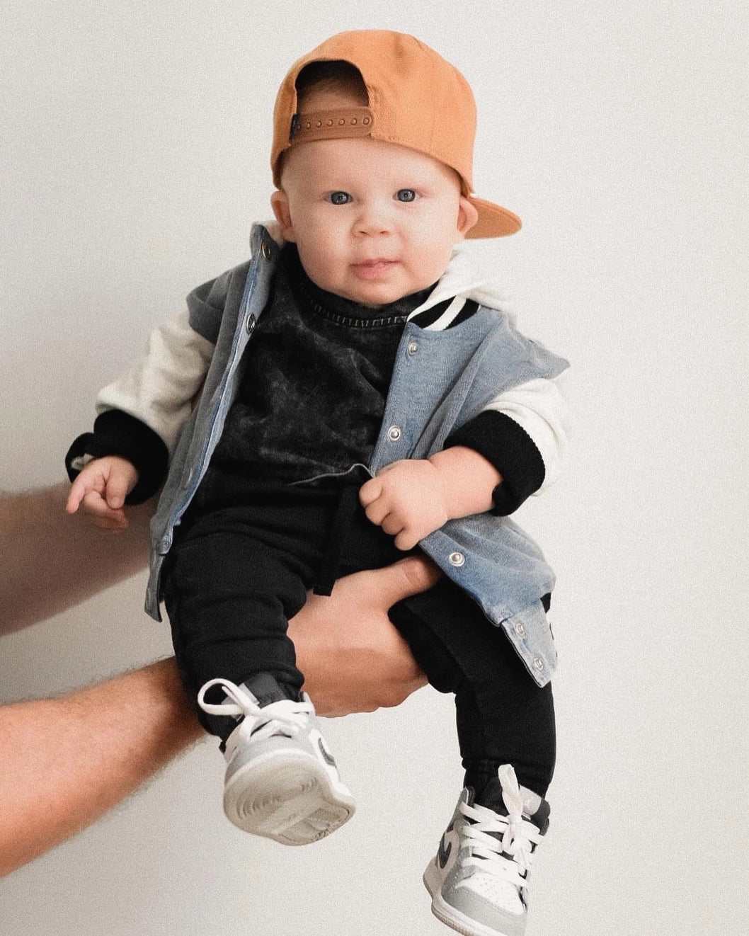 Hooded Varsity Bomber Baby Jacket