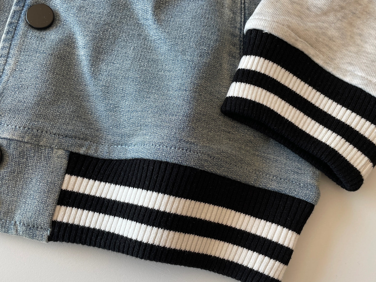 Hooded Varsity Bomber Jacket