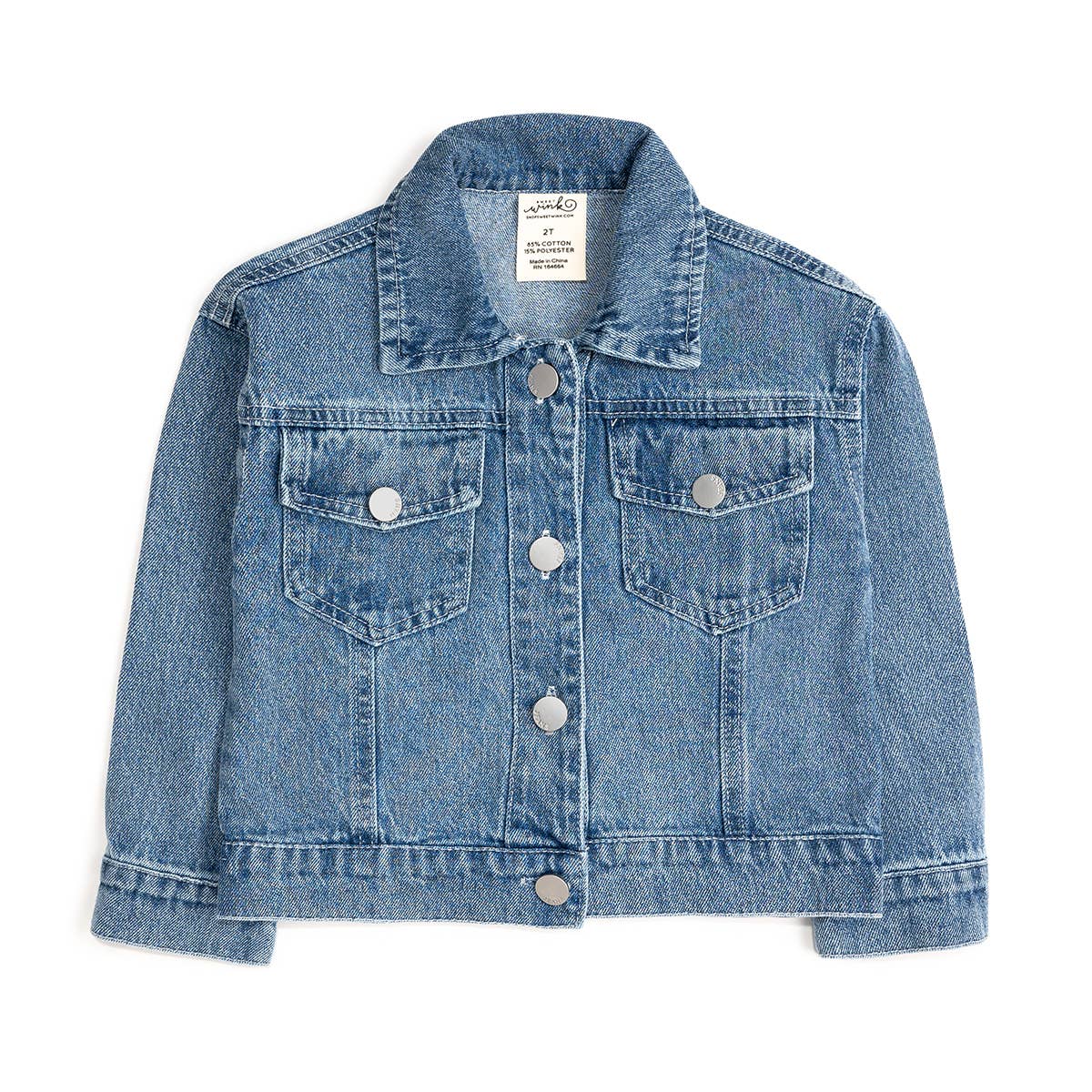 Pearl Heart Patch Denim Jacket