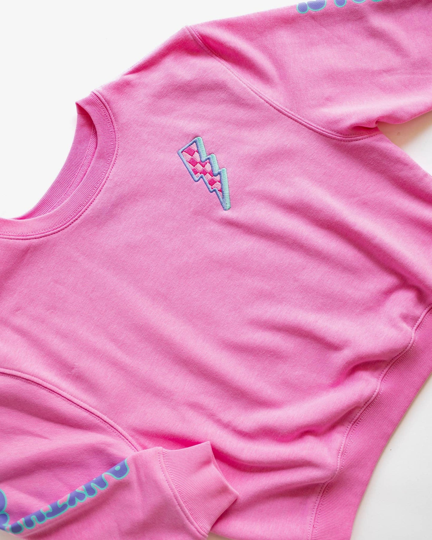 Anything is Possible Lightning Sweatshirt in Berry