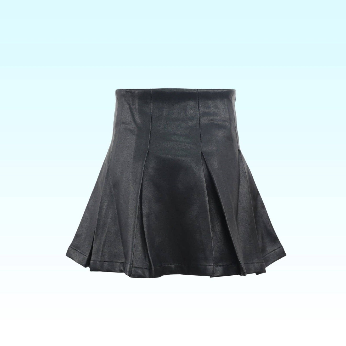 Vegan Leather Bow Gem Skirt