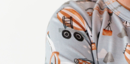 Woodland Construction Bamboo Pajama Set