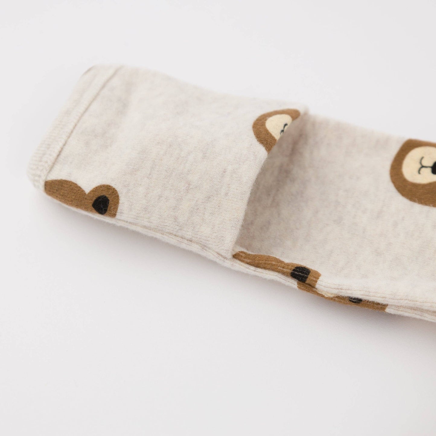 Teddy Bear Zipper Footie in Malt