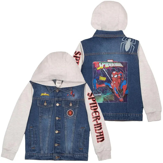 Spiderman Hooded Denim Jacket