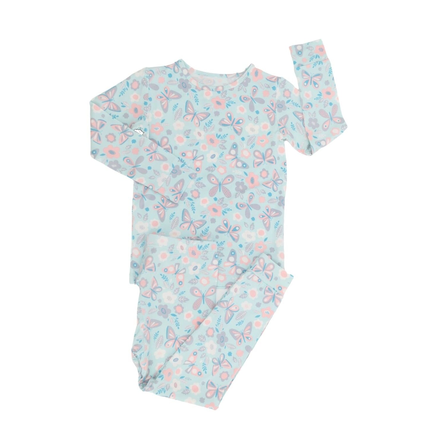 Presenting the softest, most luxurious pj's. This signature bamboo fabric is good for the Earth and for your children. Safe for sensitive skin. Machine washable and dryable! 95% Viscose from Bamboo 5% Spandex
