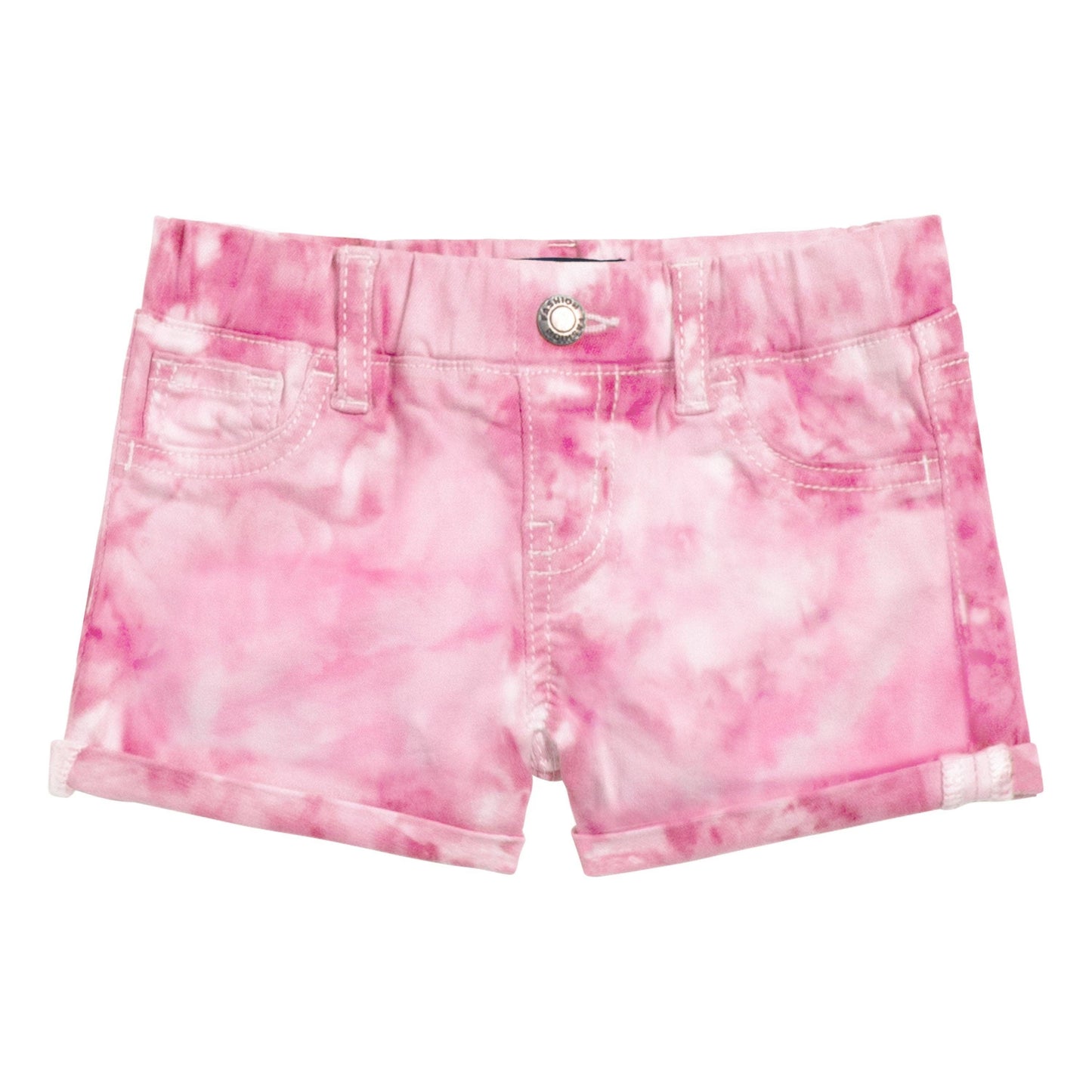 Pink Tie Dye Cuffed Short