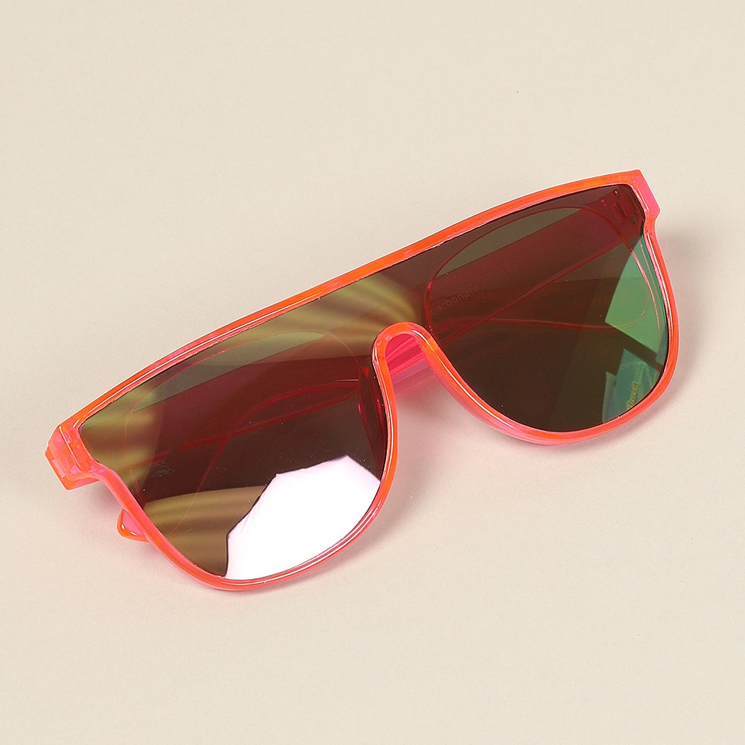 Square Frame Metallic Sunglasses