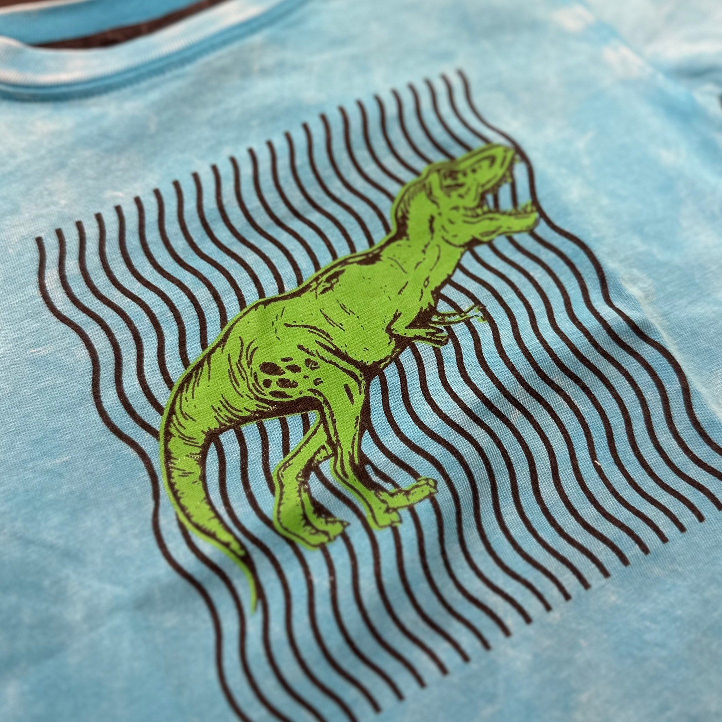 Optic Dino Blue Enzyme Tee