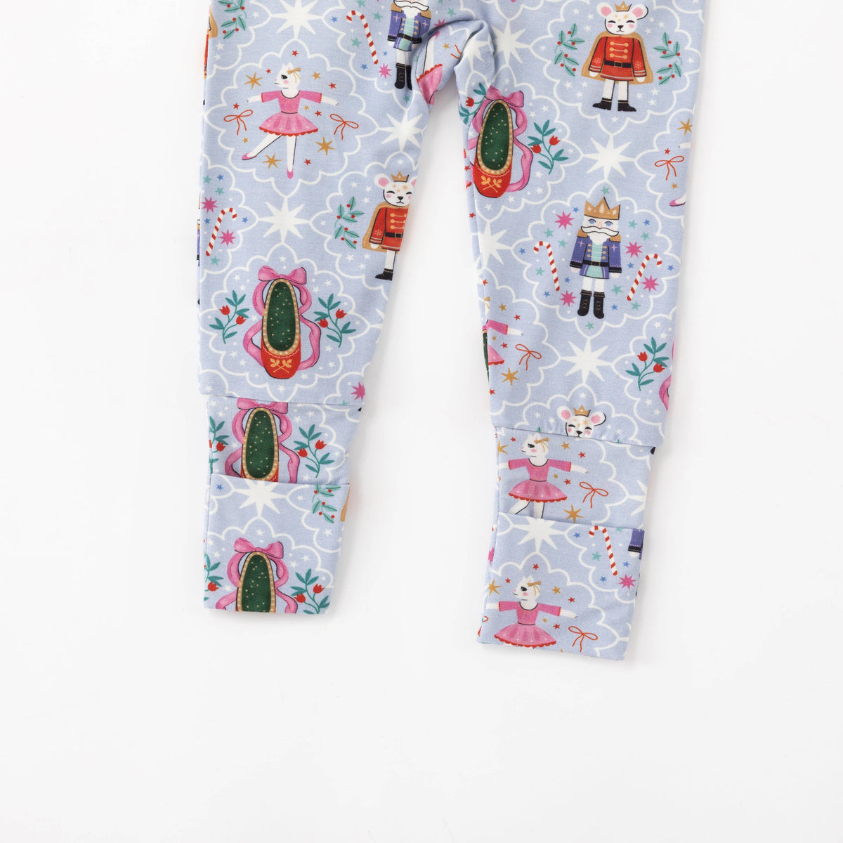 Sugar Plum Bamboo Ruffle Convertible Zip Footie