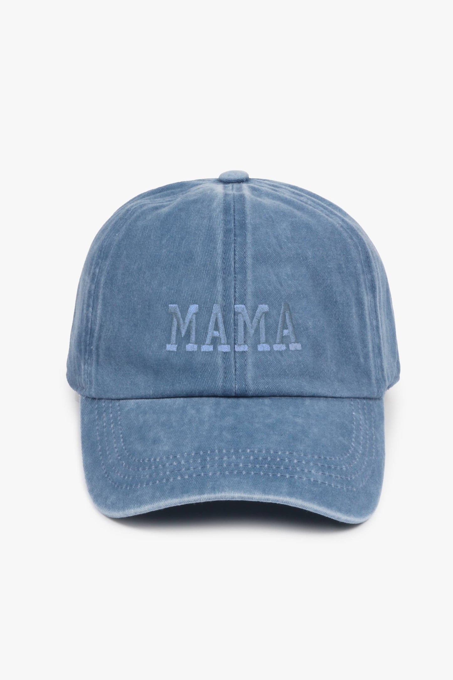 MAMA Embroidered Denim Hat