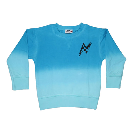 Turq Dip Dye Crew Neck Sweatshirt