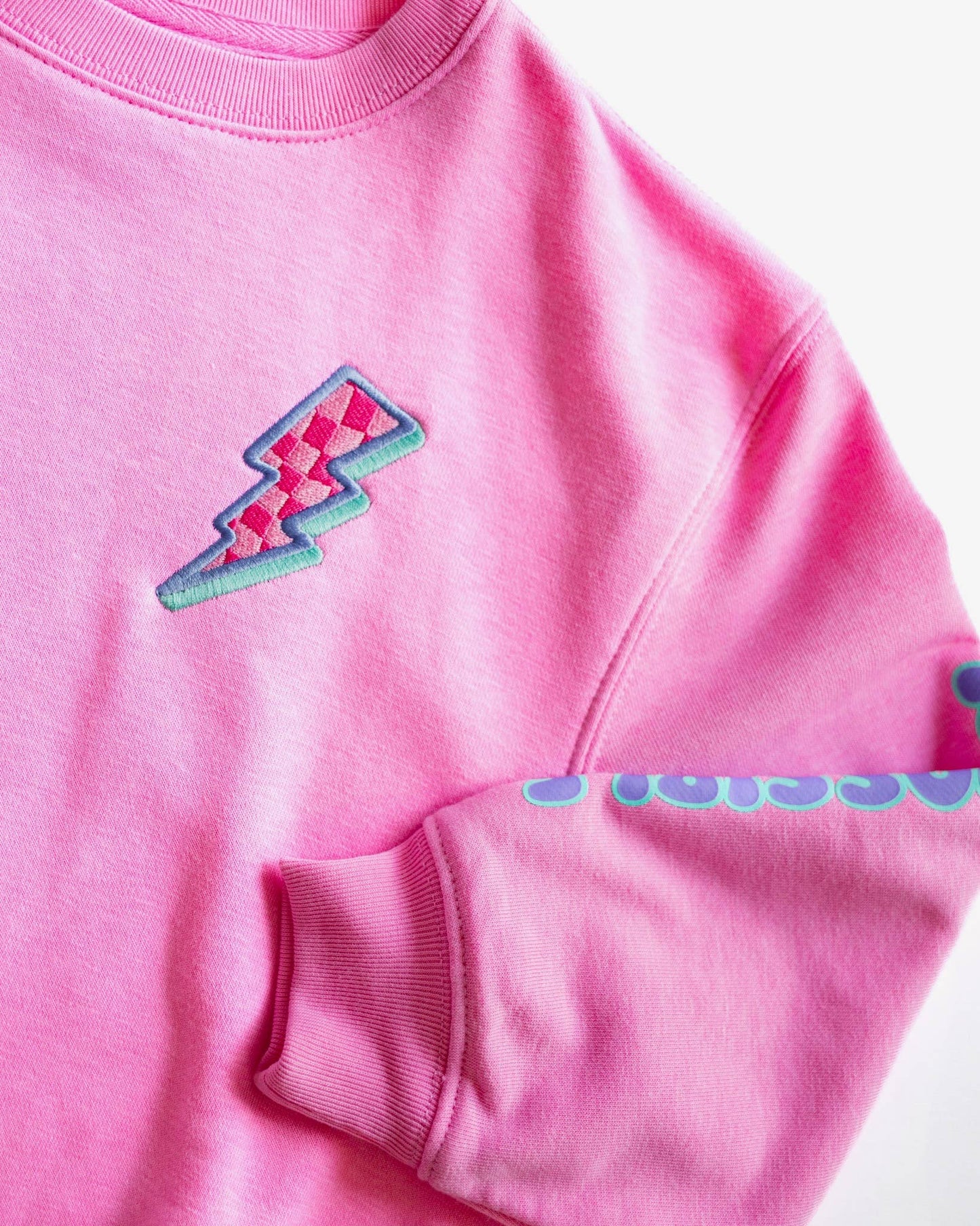 Anything is Possible Lightning Sweatshirt in Berry