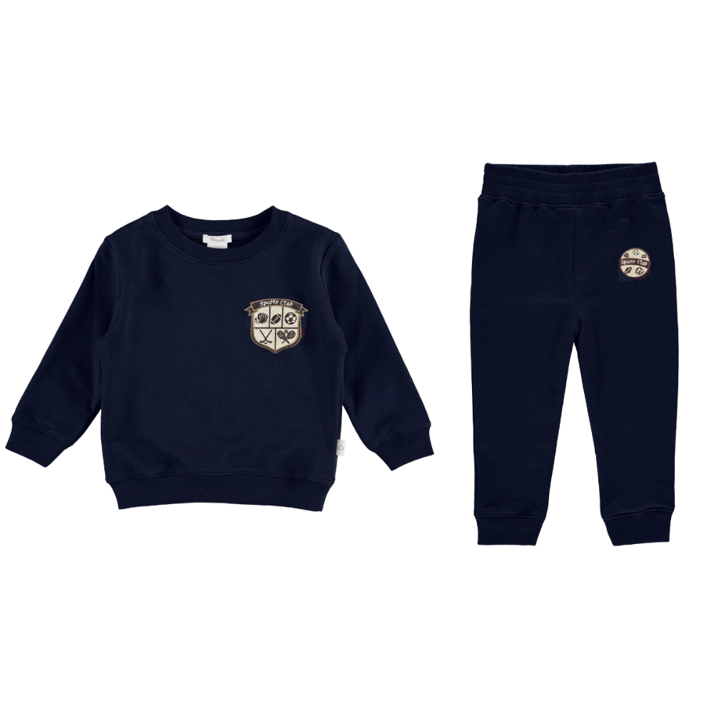 Navy Sports Club French Terry Set