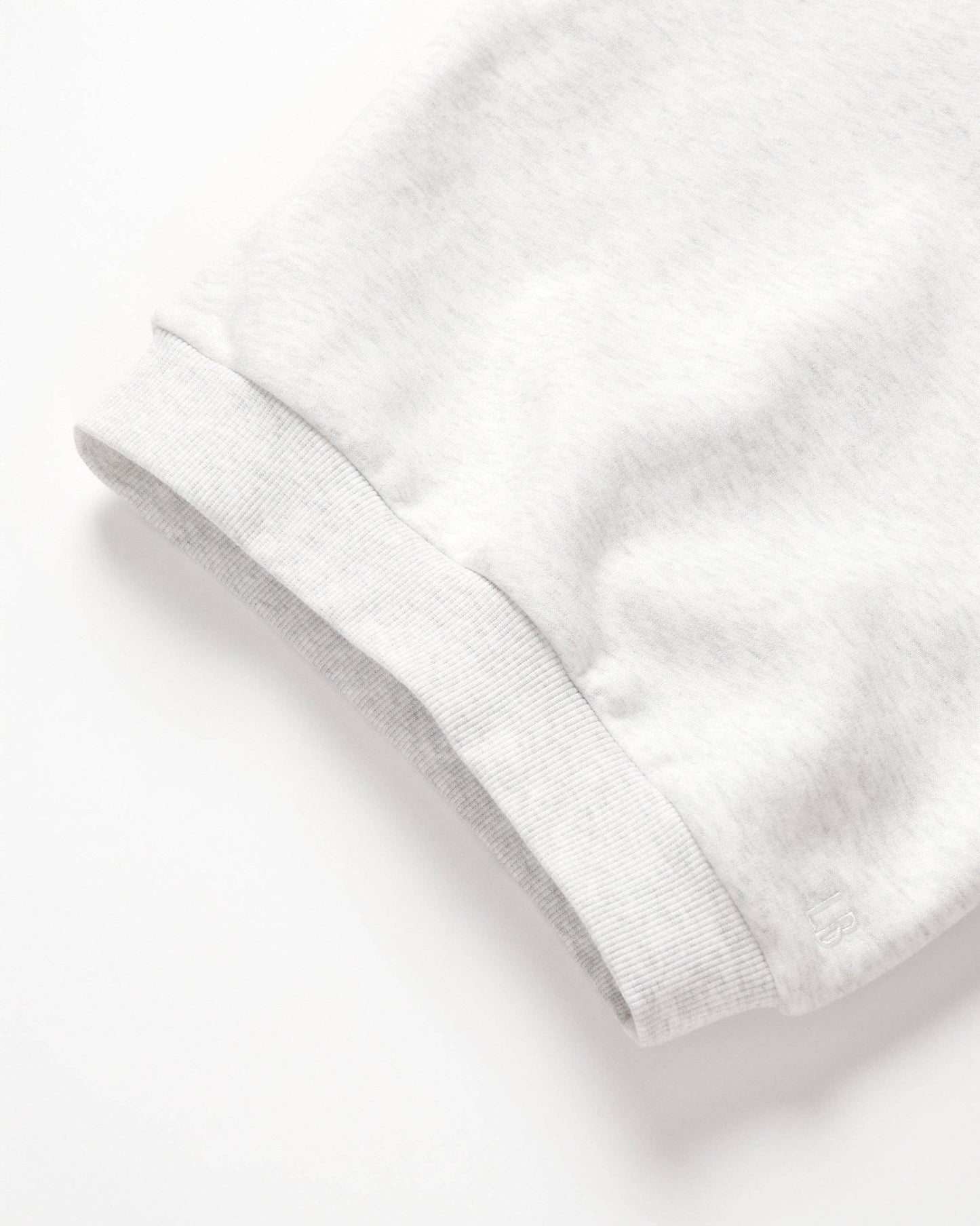 Light Heather Grey Happy Day Crewneck