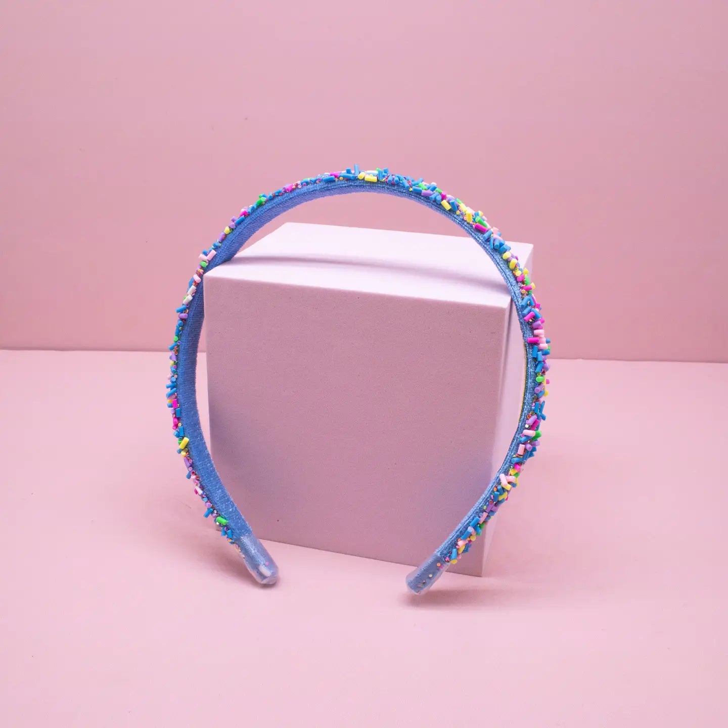 Blue Sprinkles Thin Headband