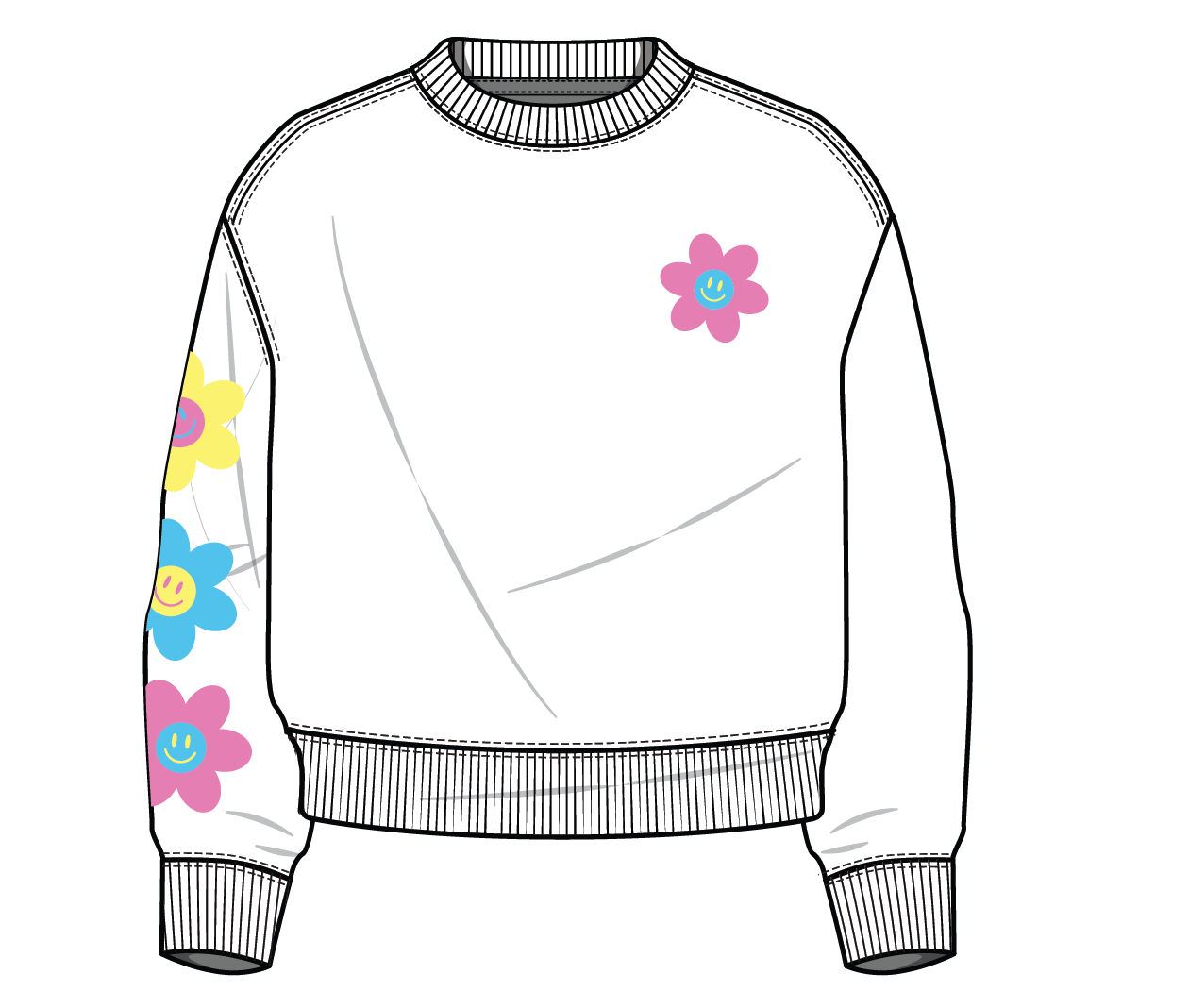 Radiate Positivity Sweatshirt in White