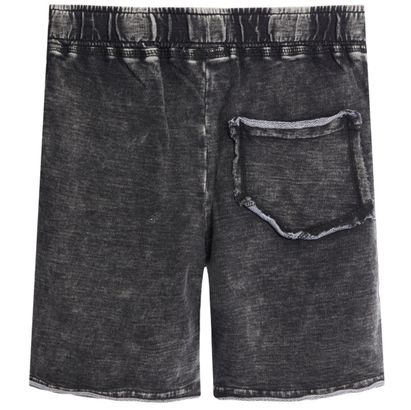Black Denim Enzyme Short