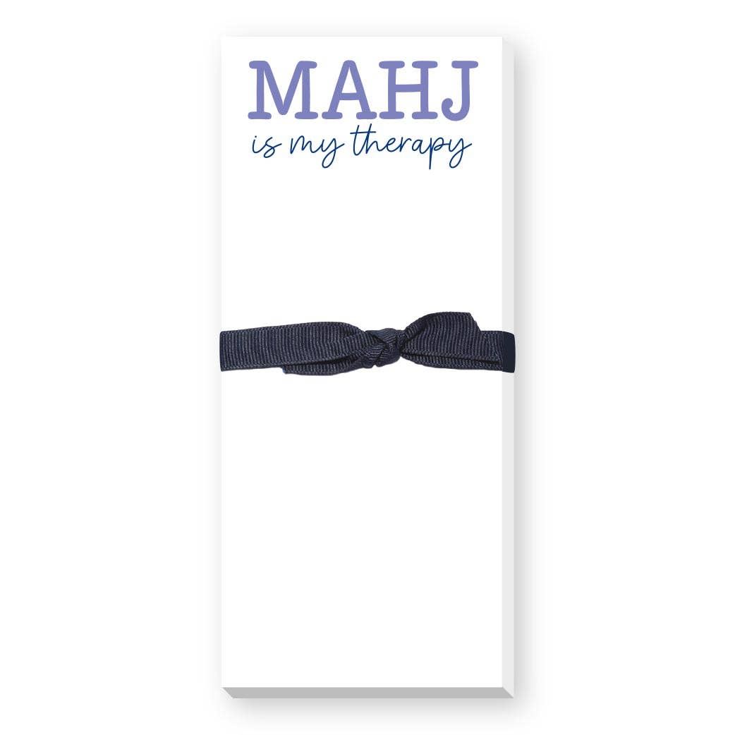 Mahj Is My Therapy Skinnie Notepad