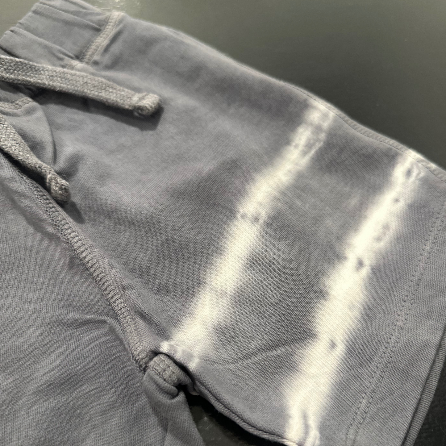 Coal Stripe Tie Dye French Terry Shorts