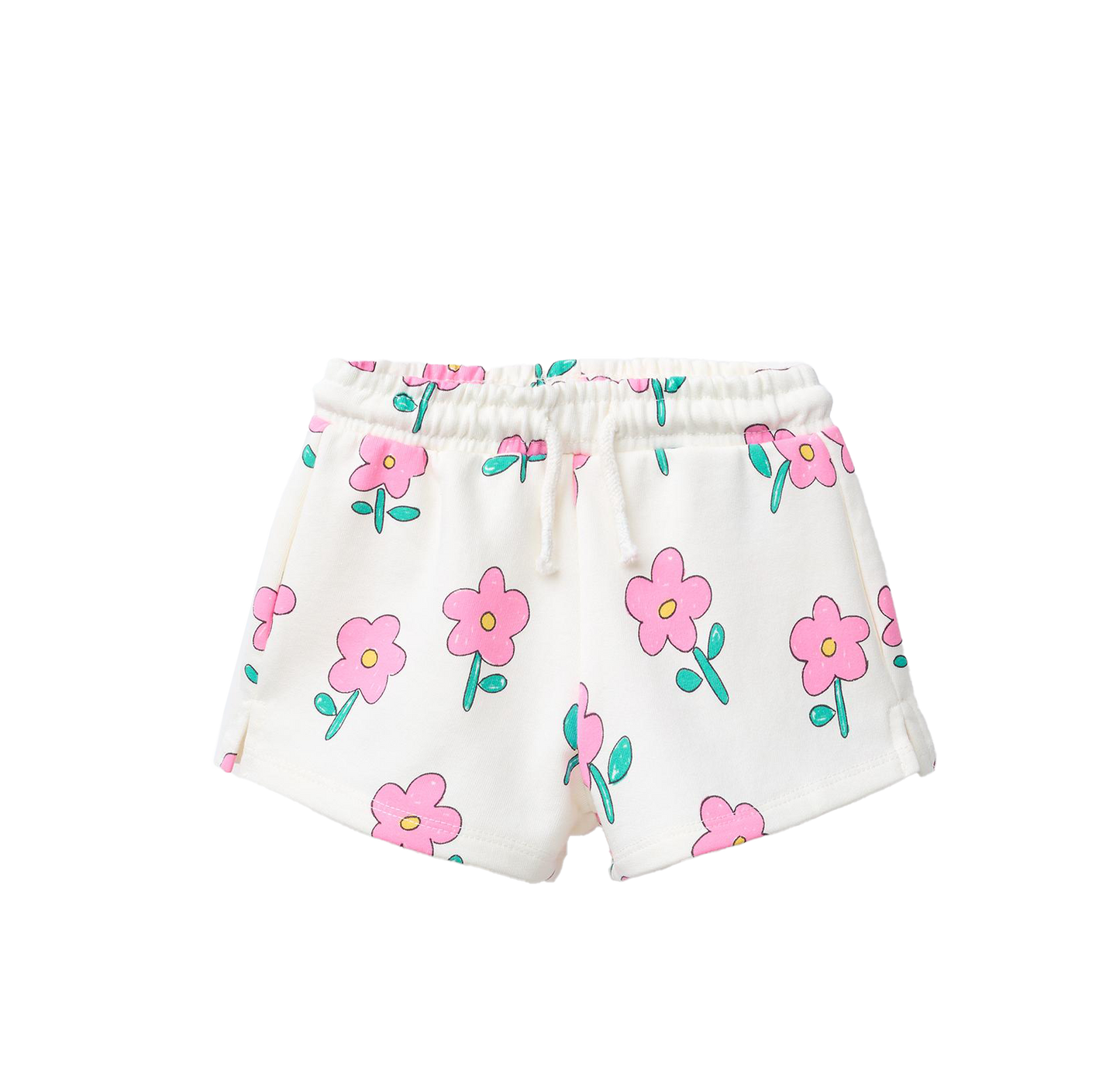 Flowery Sweatshirt + Short Set