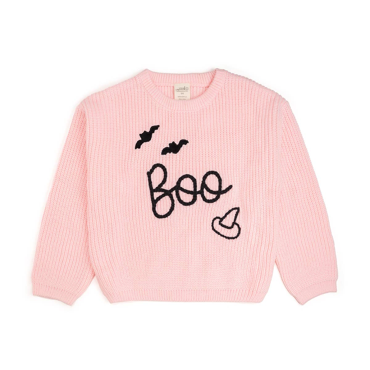 Baby Boo Bat Blush Knit Sweater