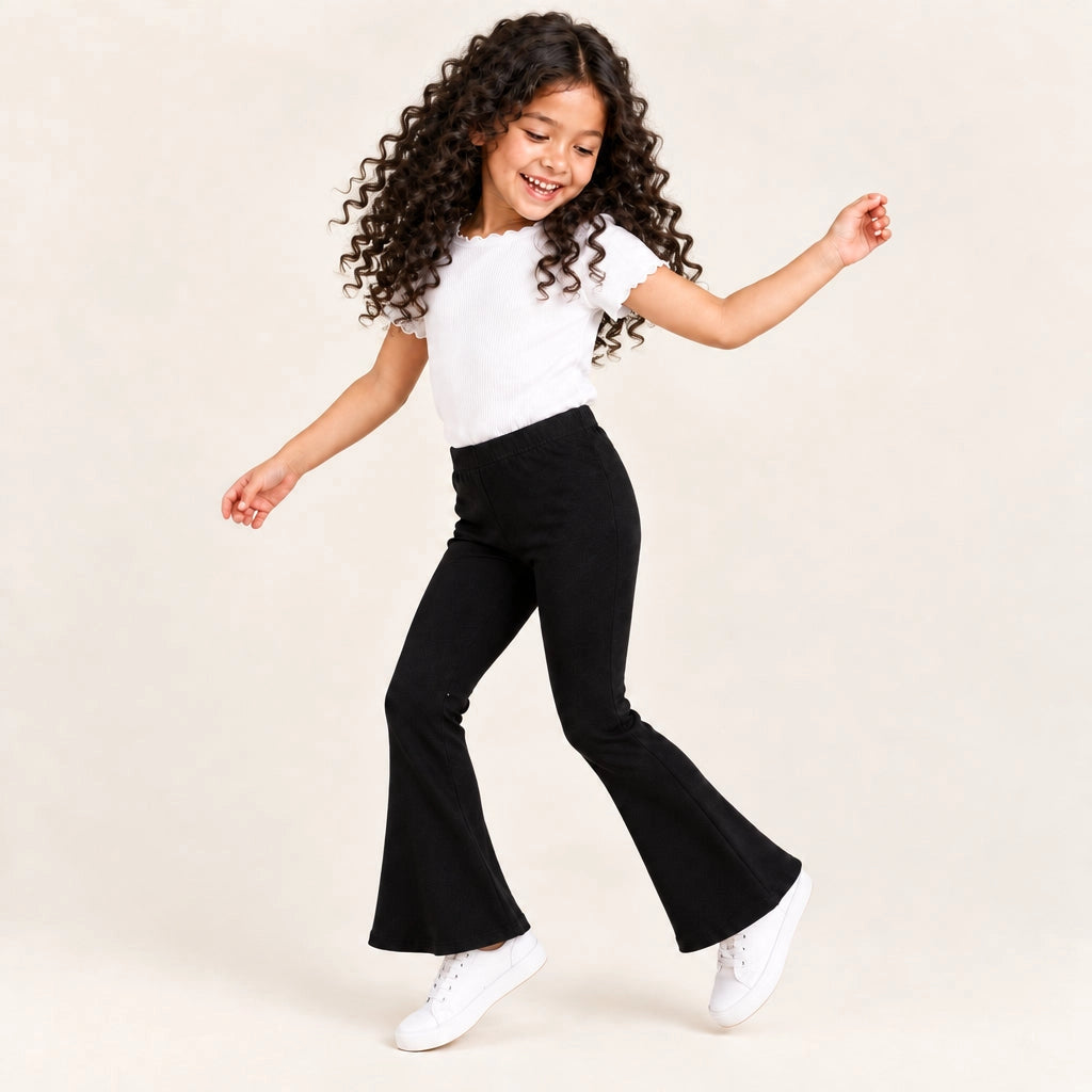 Blazing Black Bamboo Flare Legging