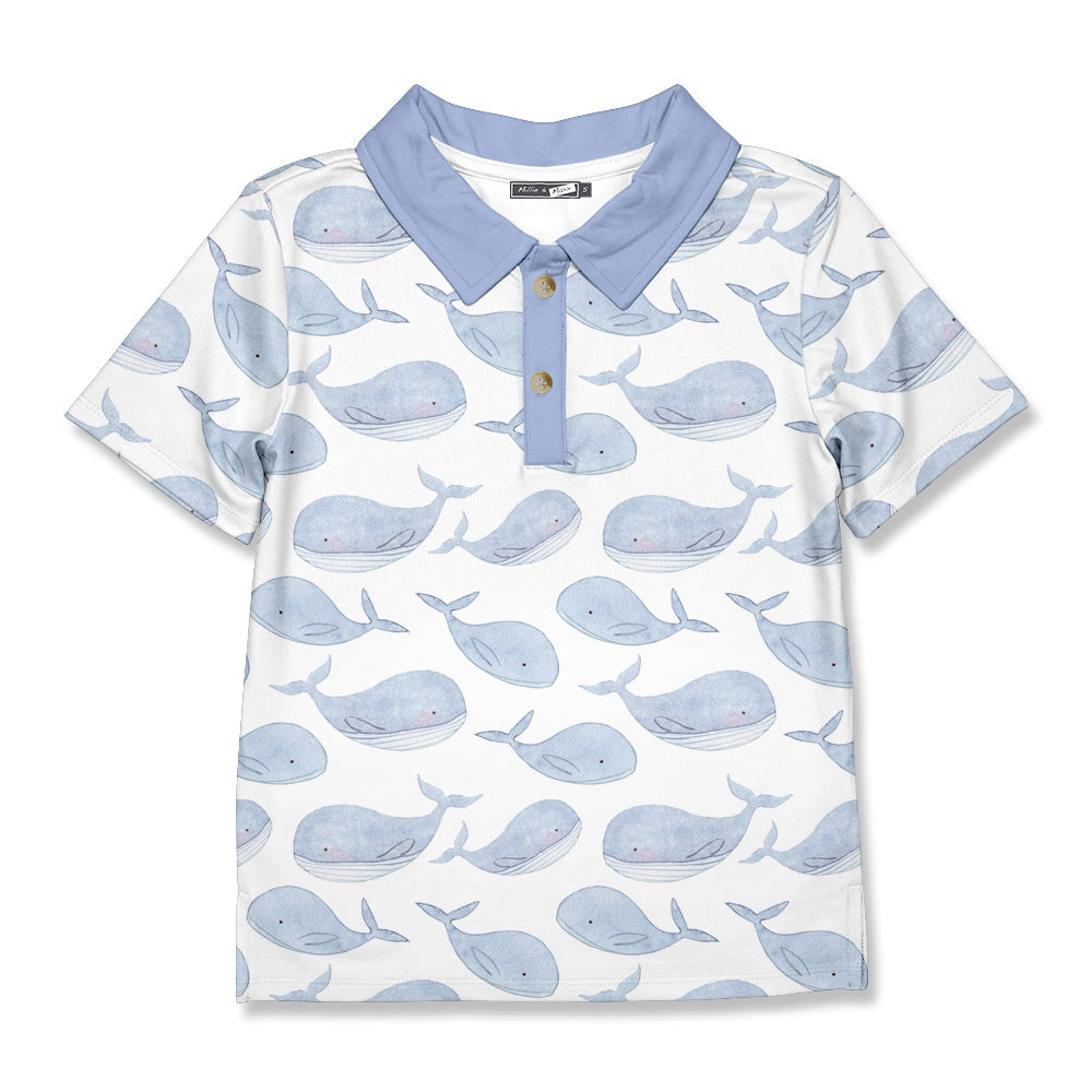 Periwinkle Whale Polo