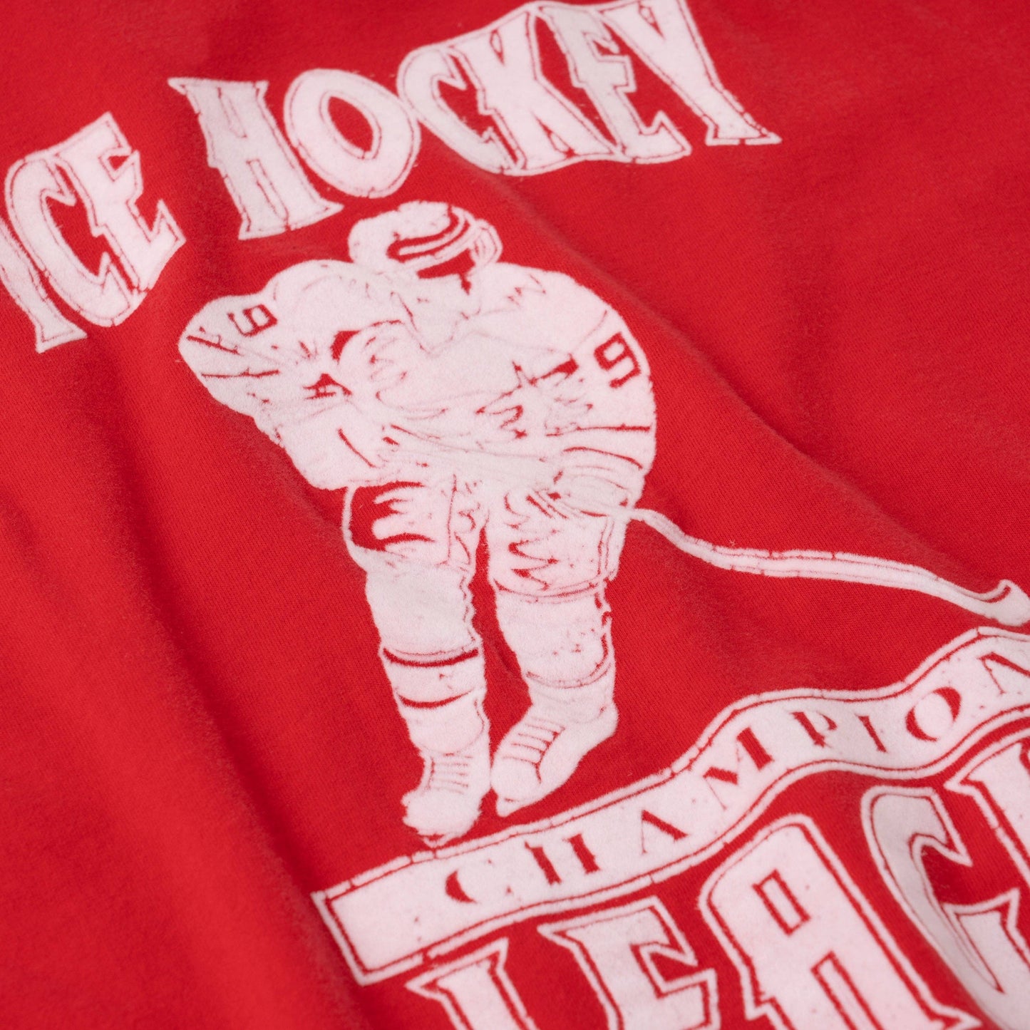 Hockey League Oversized Red Tee