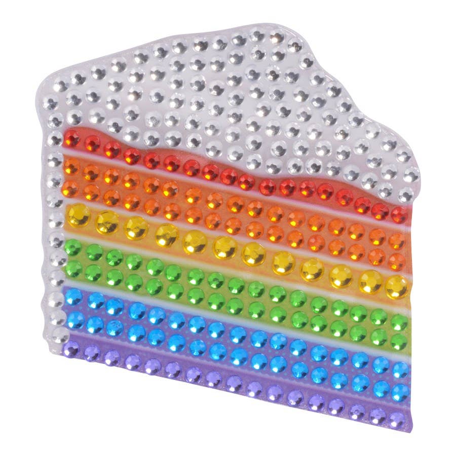 Rainbow Cake Rhinestone Sticker