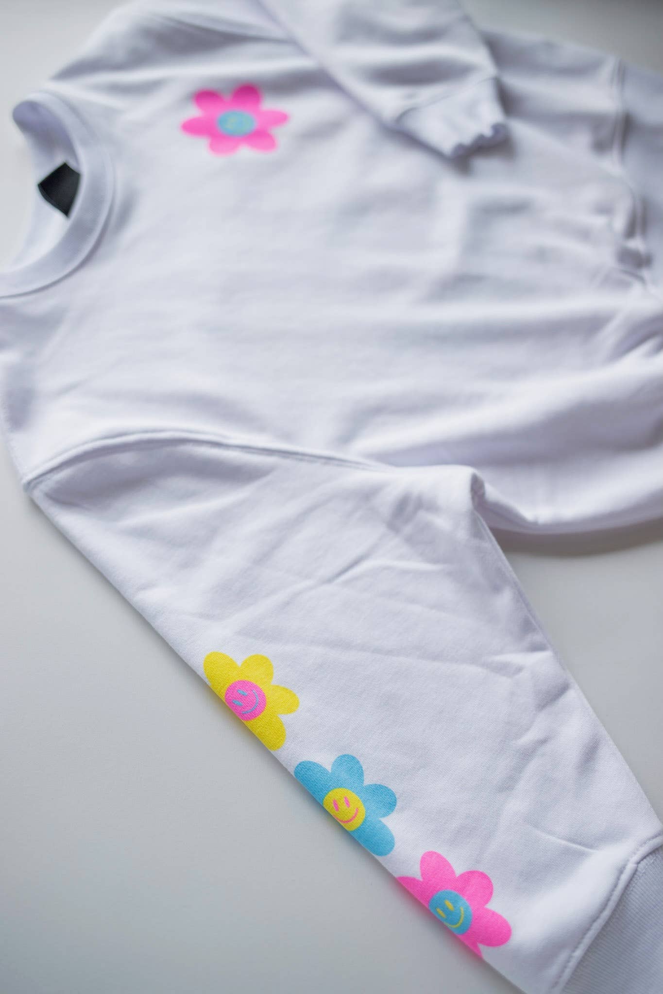 Radiate Positivity Sweatshirt in White