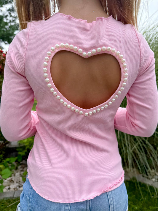 Pearl Heart Pink Top