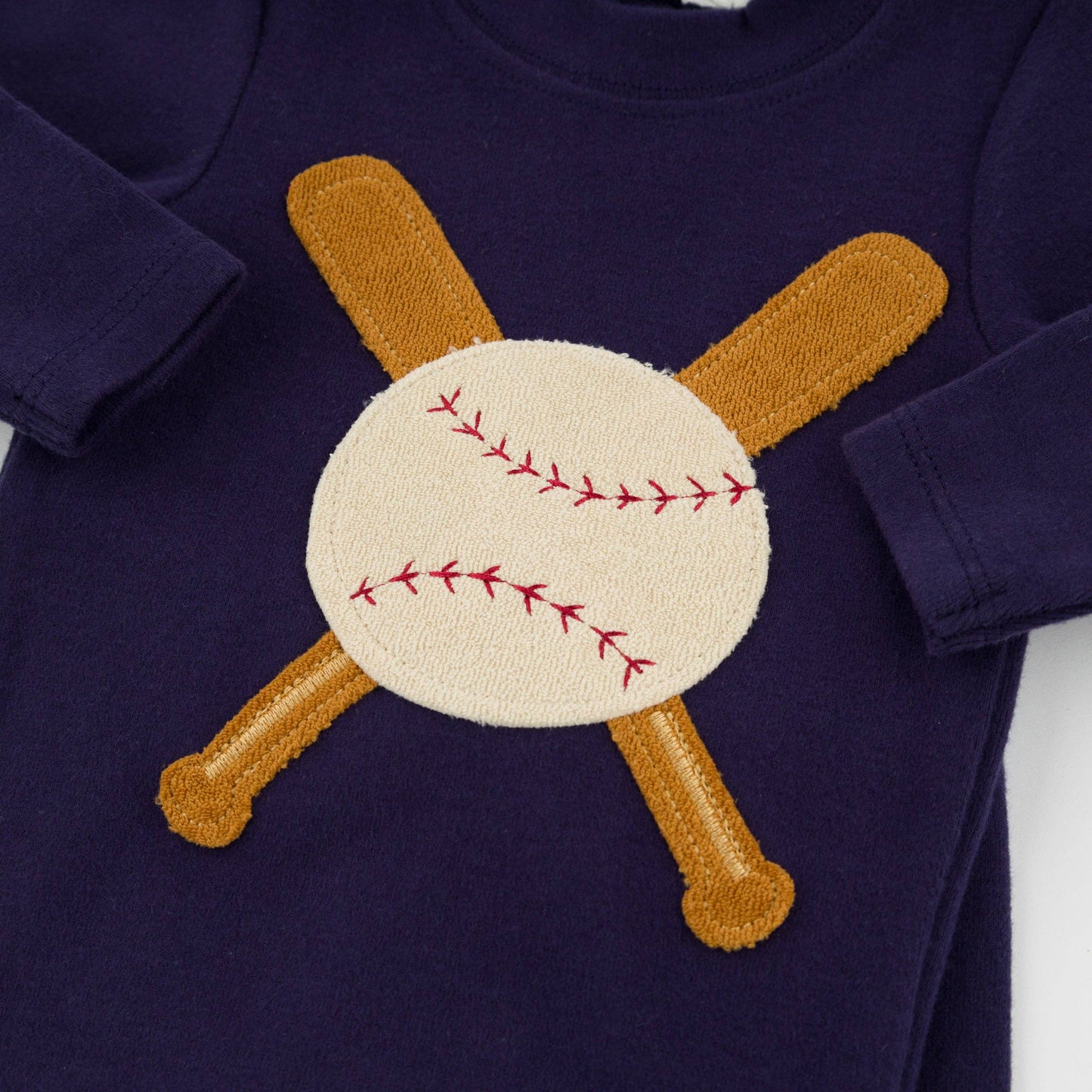Terry Baseball L/S Set in Navy