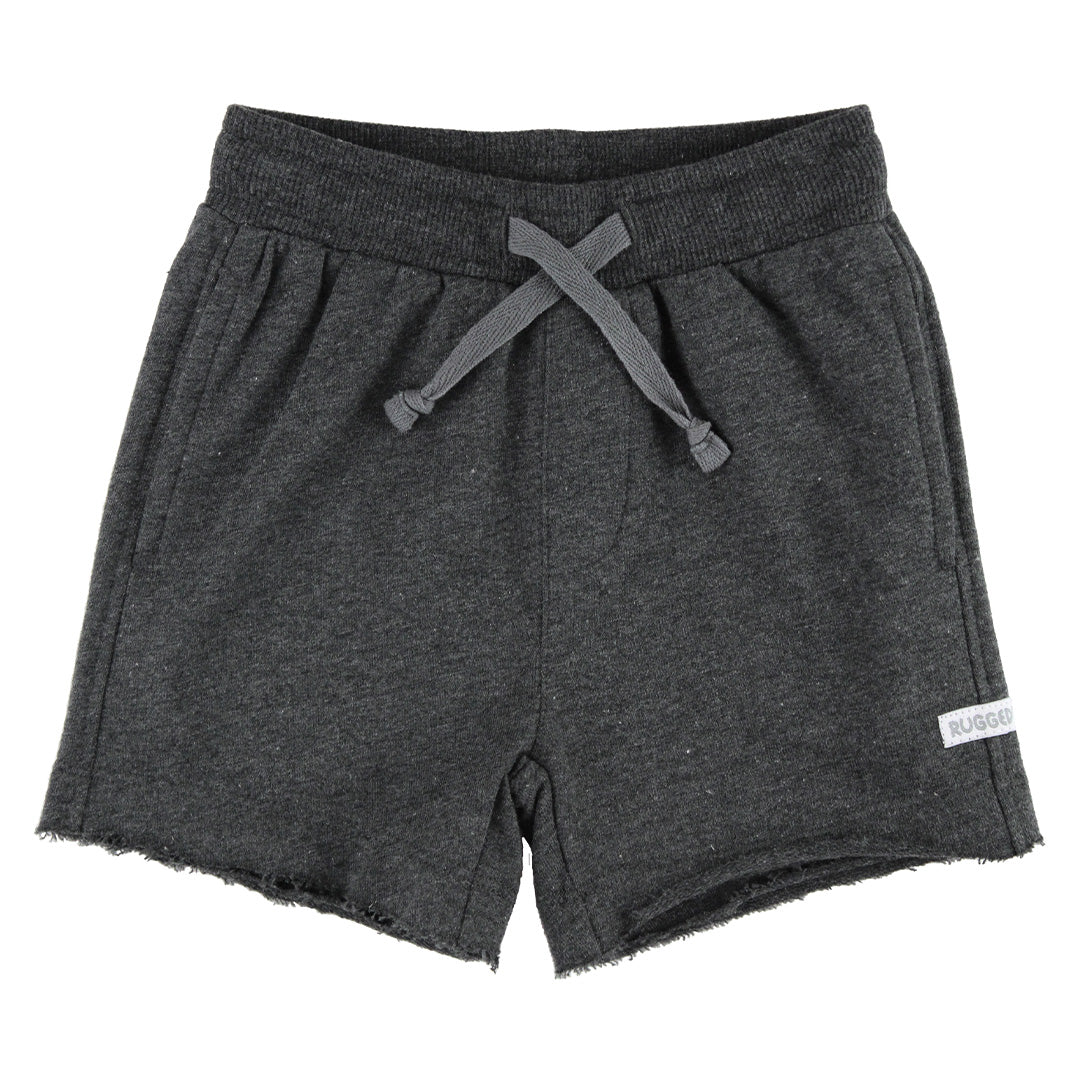 These Heather Ash Gray Knit Shorts are super comfy for your littles on the go! Features pockets, elastic waist, and functional drawstring for quick and easy dressing. Machine washable. 60% Cotton, 40% Polyester.