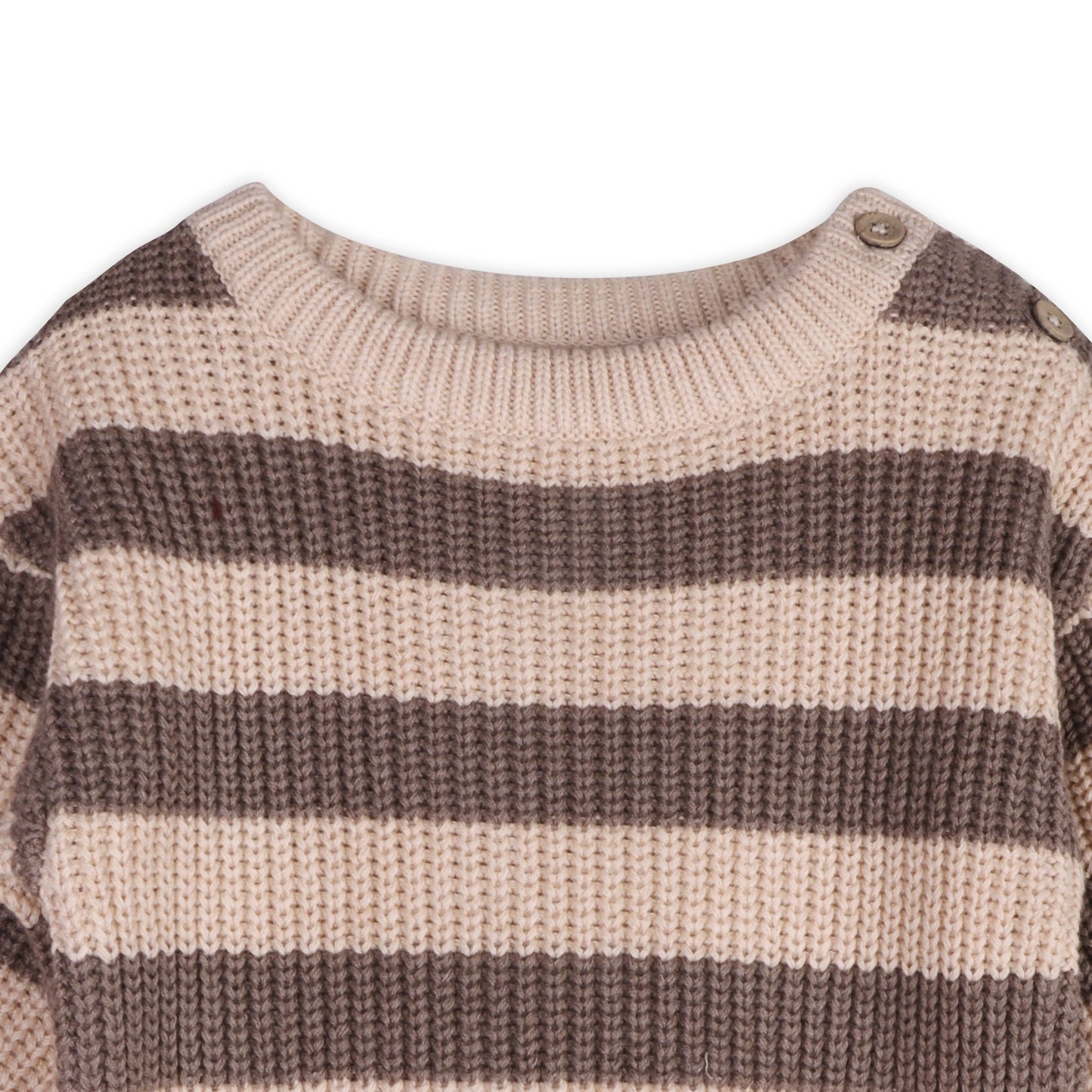 Stripe Chunky Sweater Knit Pullover