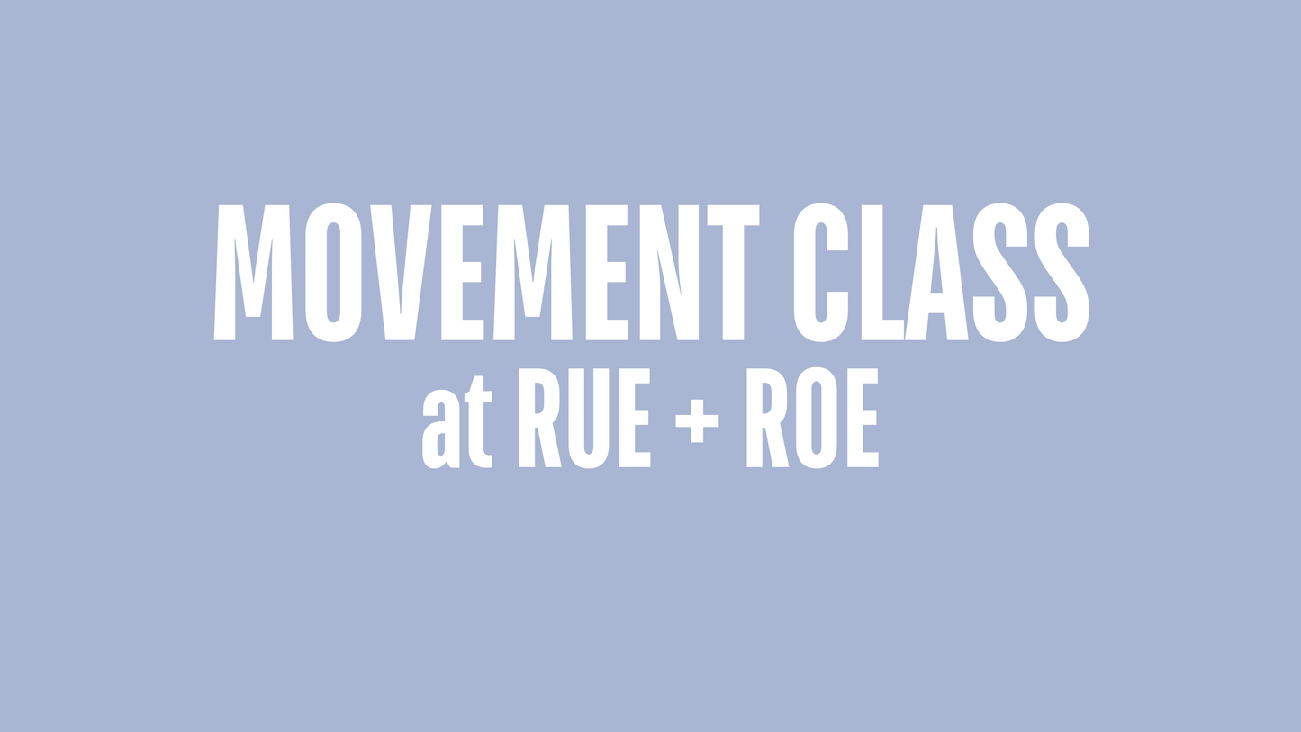 Movement Class with Kids of Rhythm at RUE + ROE!