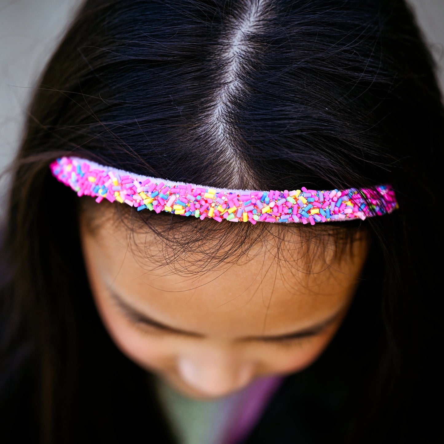 Pink Sprinkles Thin Headband