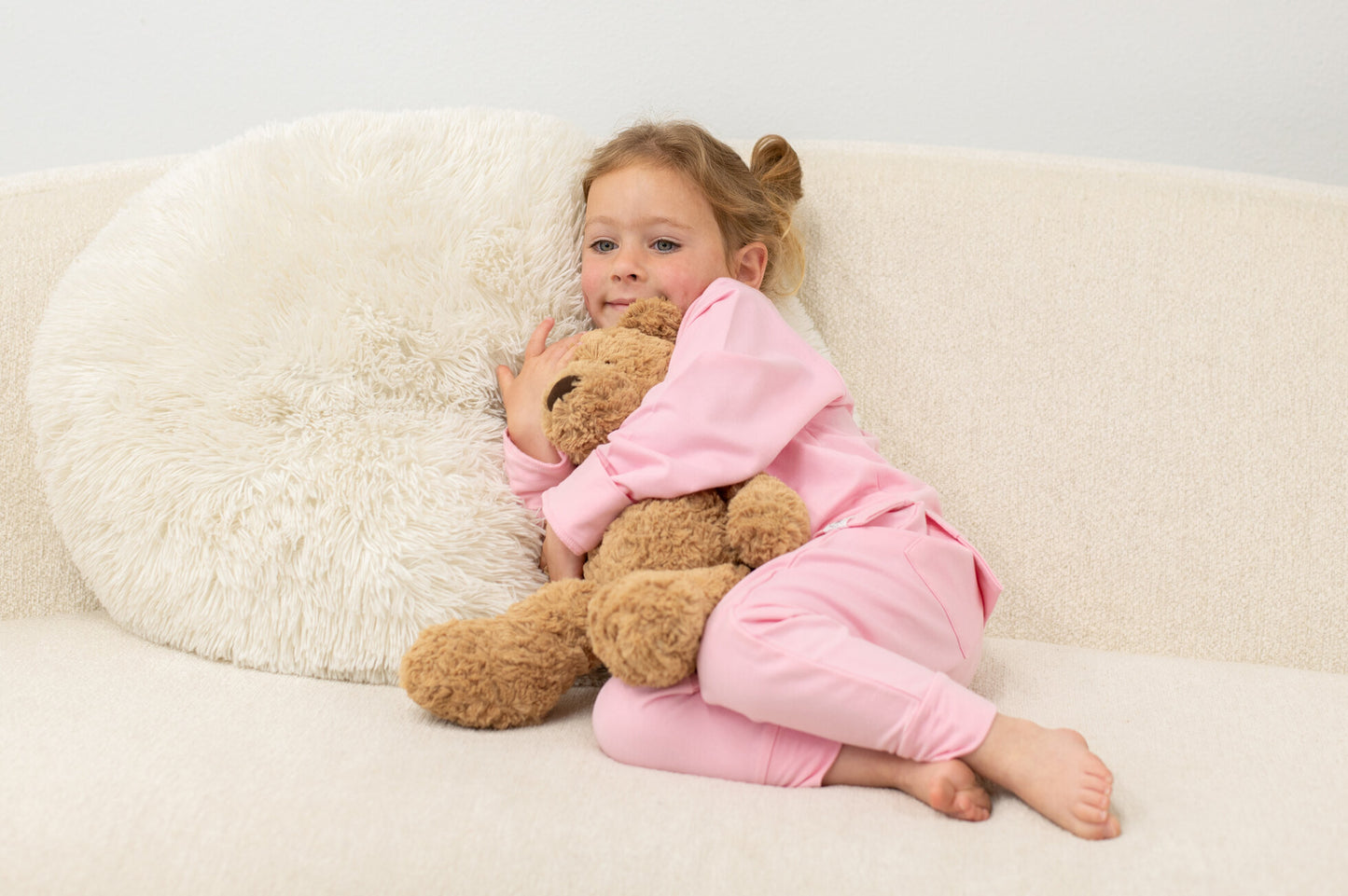 Carnation Pink French Terry Bamboo Jogger Set