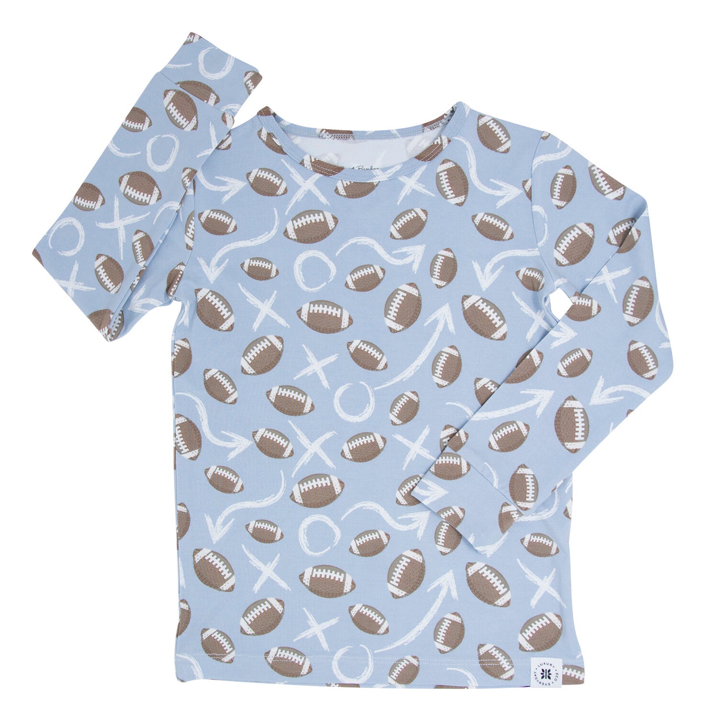 Patrick's Football Bamboo Pajama Set