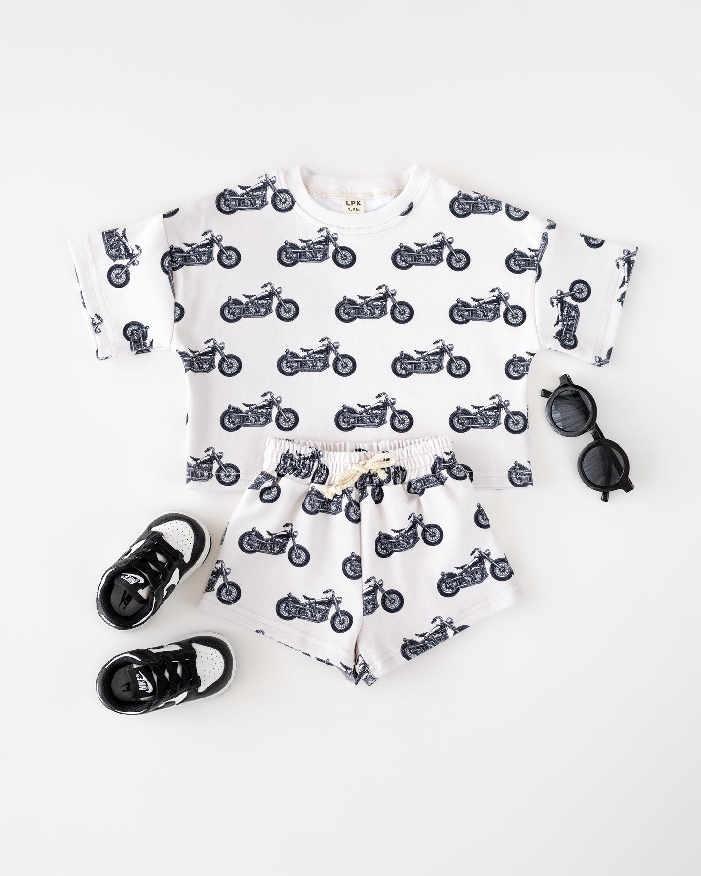 Born to Ride Shorts Set