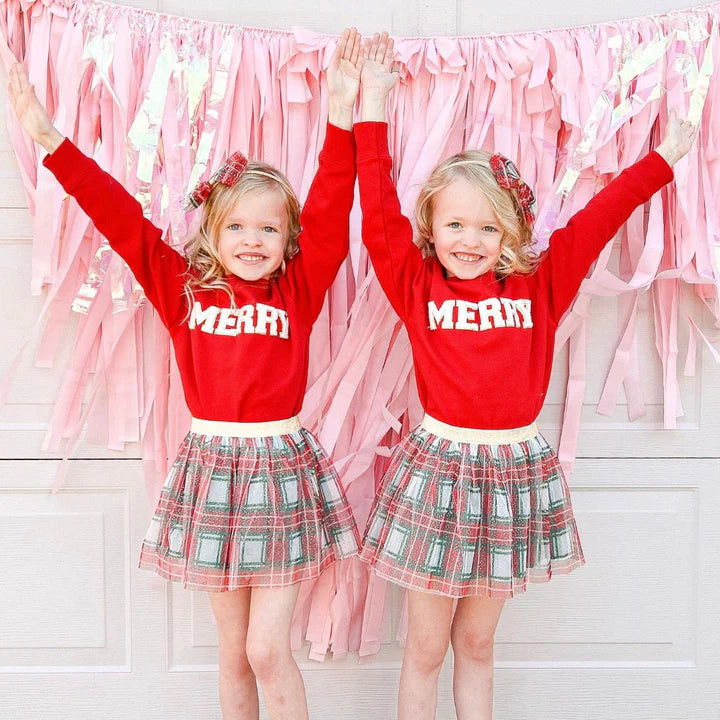 Sweet Wink Christmas Plaid Baby Tutu