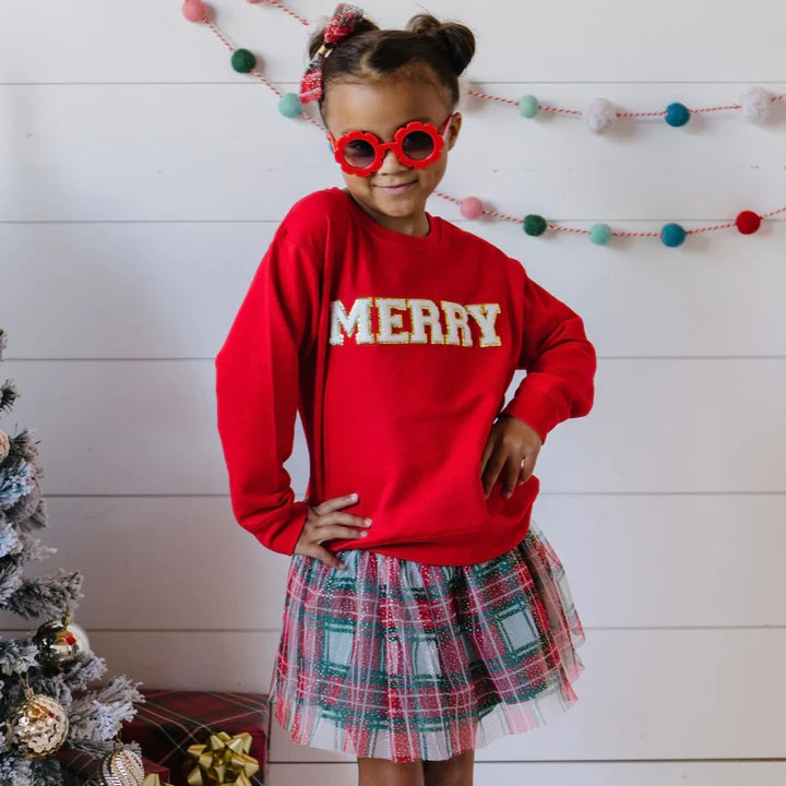 Sweet Wink Christmas Plaid Baby Tutu