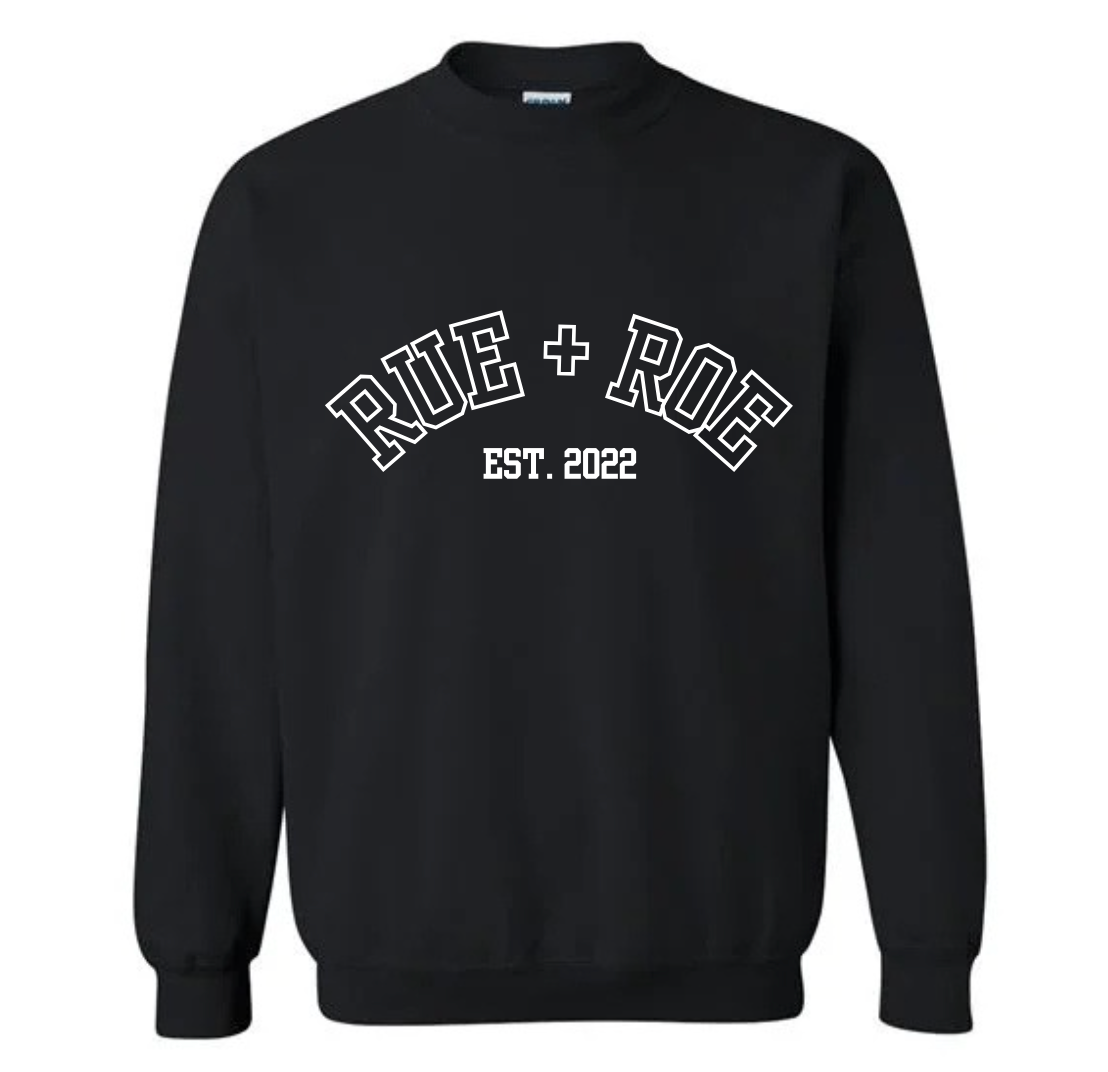 RUE + ROE Logo Embroidered Sweatshirt (Adult)