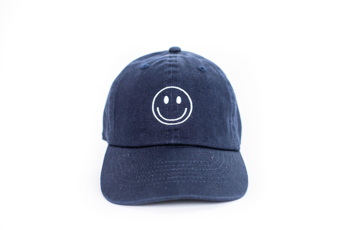 Navy Blue Smiley Face Hat