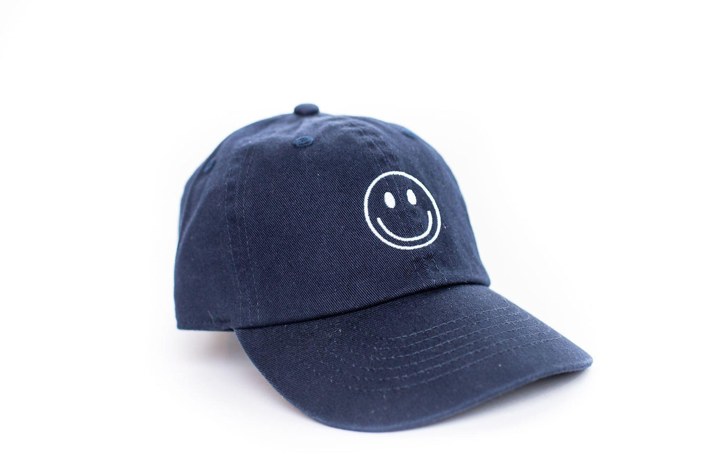 Navy Blue Smiley Face Hat