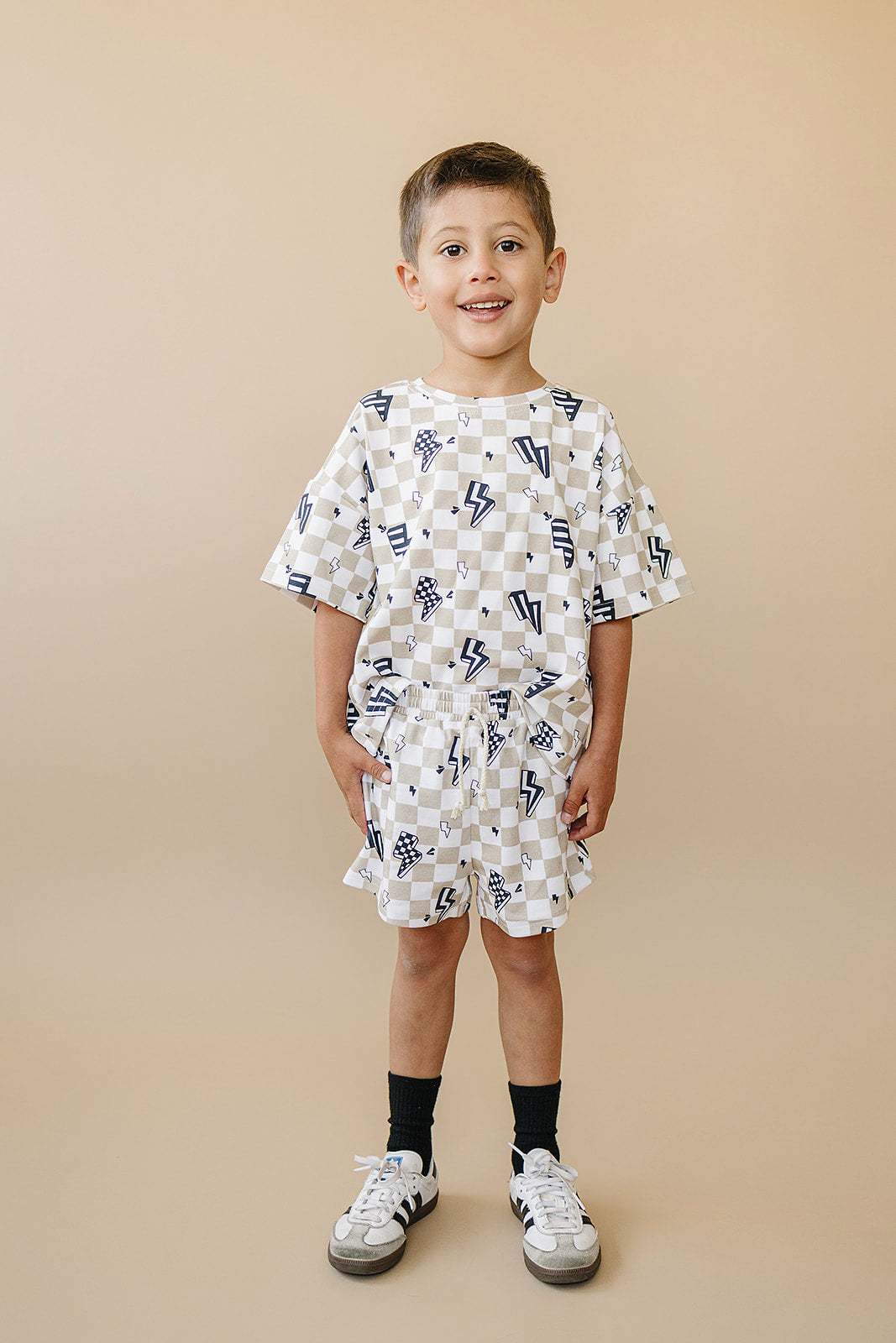 Summer Bolts Shorts Set