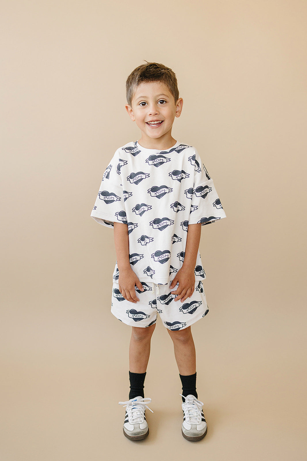 Mom Tattoo Shorts Set